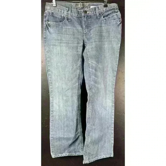 Cruel Girl Relaxed Bootcut Denim Jeans Pocket Blue CB64754071 Women 7 Short - Picture 1 of 7